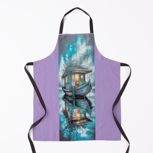 Item preview, Enchanted Houseboat Reflection Art By Merch, Limited Edition designed and sold by HERIBERTOMARTHA.