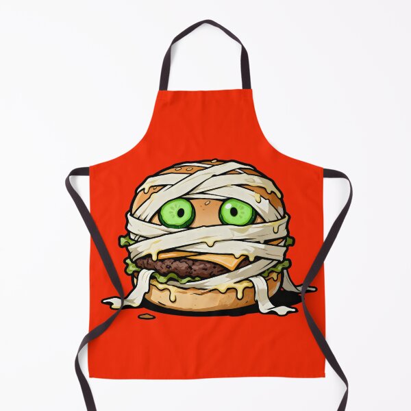 Item preview, Mummy Halloween Burger: The Spooky Season Foodie Cheeseburger designed and sold by petpuppymania.