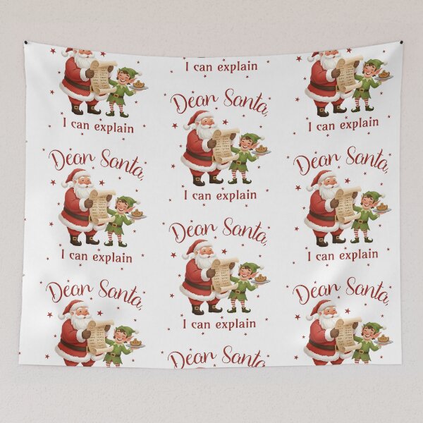 Item preview, Dear Santa I can explain  designed and sold by GraphicTeeHubs.