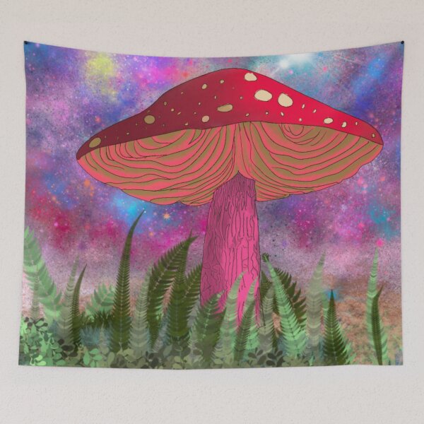 Item preview, Space planet mushroom designed and sold by Bluuboltzz.