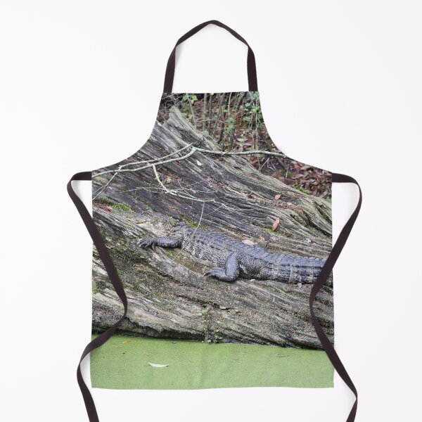 Item preview, Alligator Using Log Camoflauge In A Louisiana Swamp designed and sold by KillNFuel.