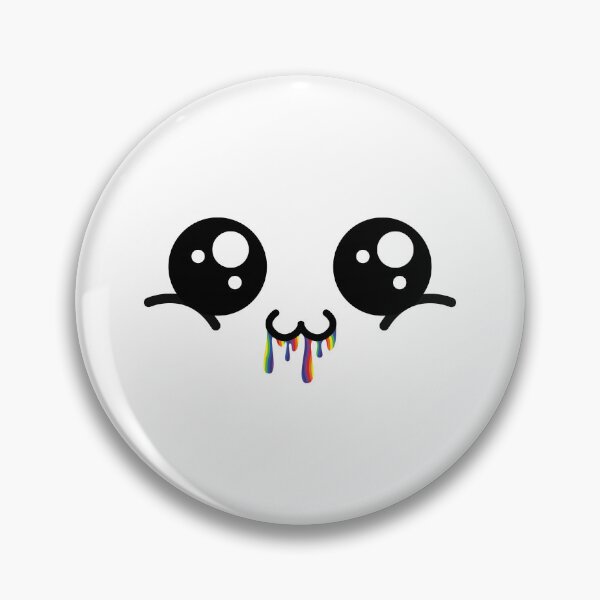 Item preview, Cute kawaii owo rainbow drooling face designed and sold by BlushyPrint.