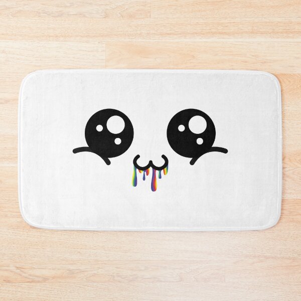Item preview, Cute kawaii owo rainbow drooling face designed and sold by BlushyPrint.