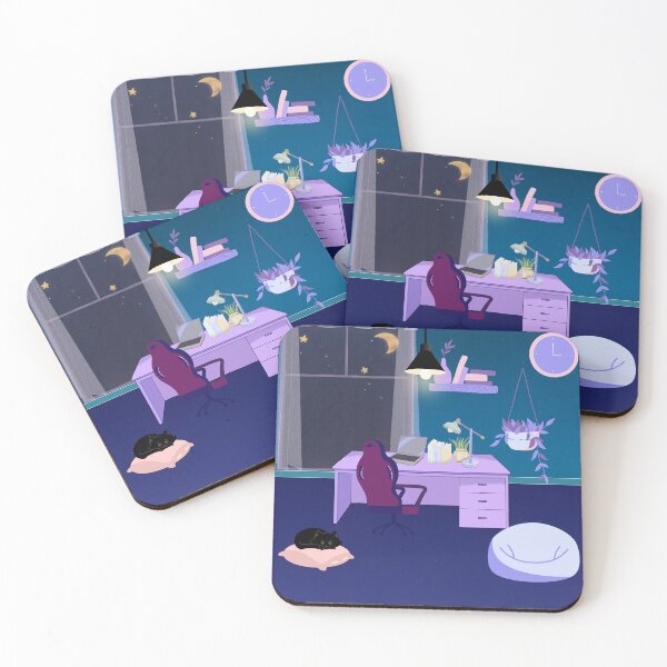 Item preview, Warm Night Work in a Cozy Room designed and sold by Saragoza.