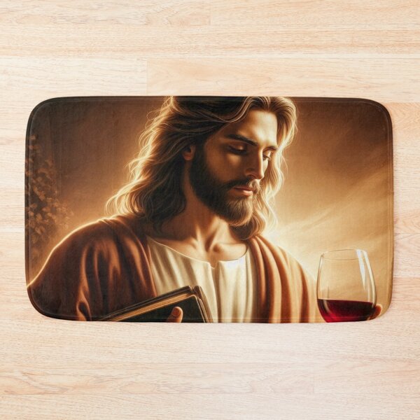 Item preview, Jesus holding wine glass designed and sold by JesusClub.