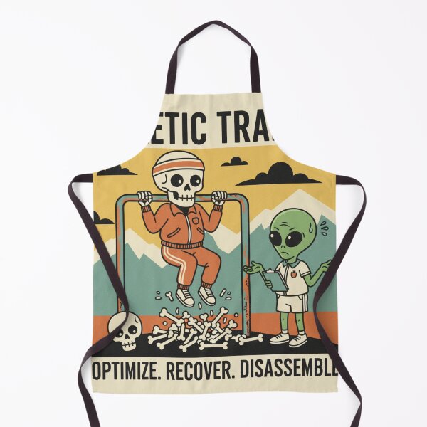 Item preview, Retro Skeleton Athletic Trainer T-Shirt | Optimize. Recover. Disassemble. | Dark Humor Fitness Gift designed and sold by LatestDesign95.
