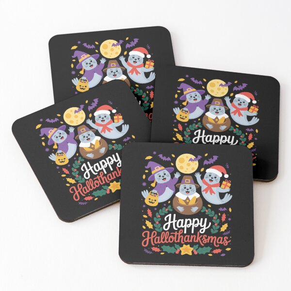 Item preview, Seal Thanksgiving Merry Christmas Happy Hallothanksmas Seal designed and sold by Gogetgiggles.