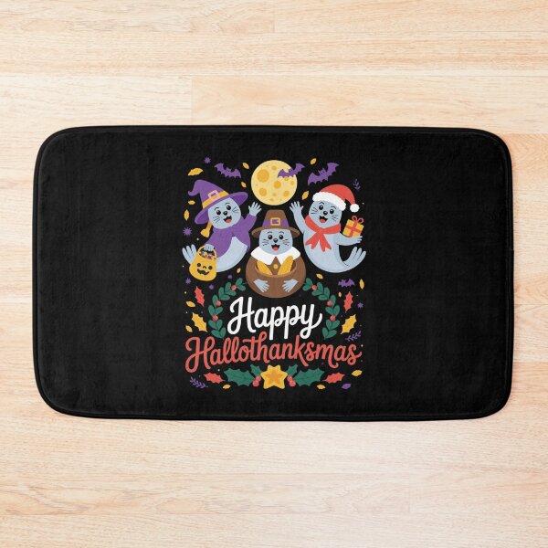 Item preview, Seal Thanksgiving Merry Christmas Happy Hallothanksmas Seal designed and sold by Gogetgiggles.