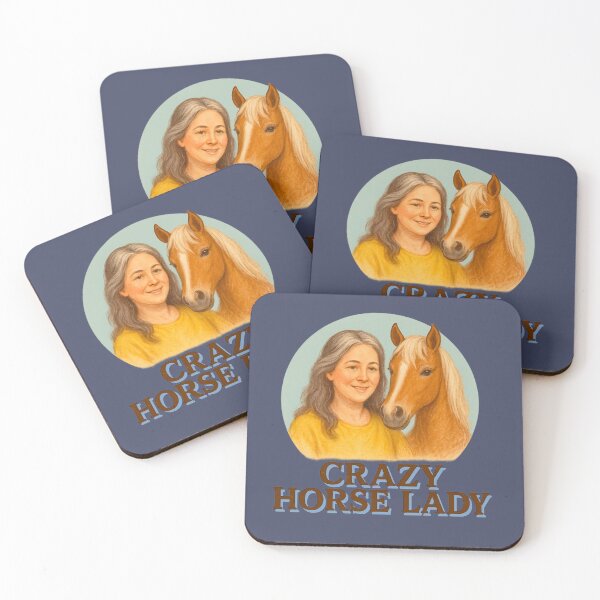 Item preview, Crazy Horse Lady Vintage Retro Style designed and sold by Chrischavers.