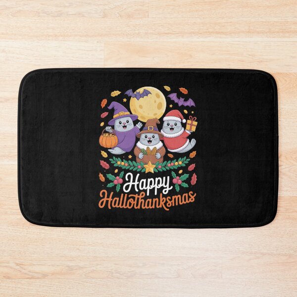 Item preview, Seal Thanksgiving Merry Christmas Happy Hallothanksmas Seal designed and sold by Gogetgiggles.