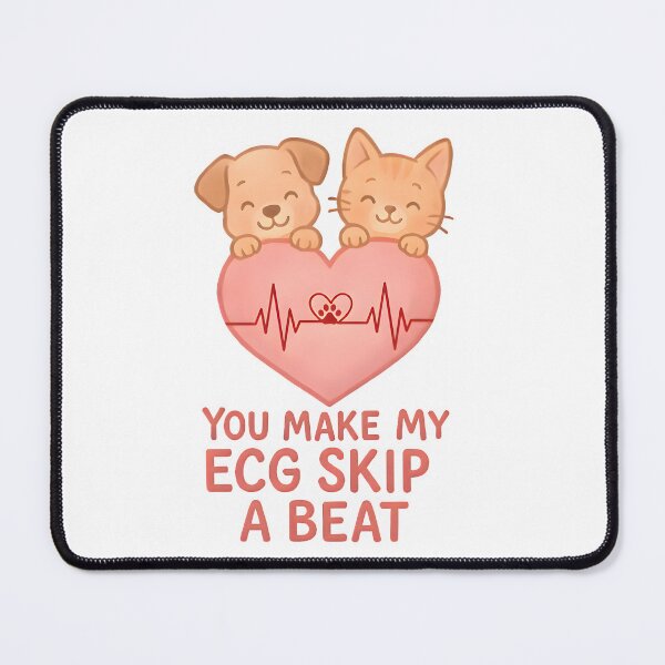 Item preview, You Make My ECG Skip a Beat – Cute Veterinary Cardiology Pun designed and sold by Bettybee00.