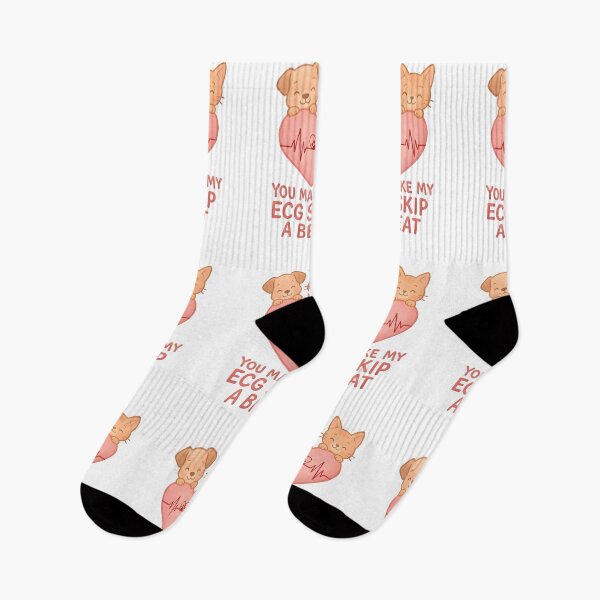 Item preview, You Make My ECG Skip a Beat – Cute Veterinary Cardiology Pun designed and sold by Bettybee00.