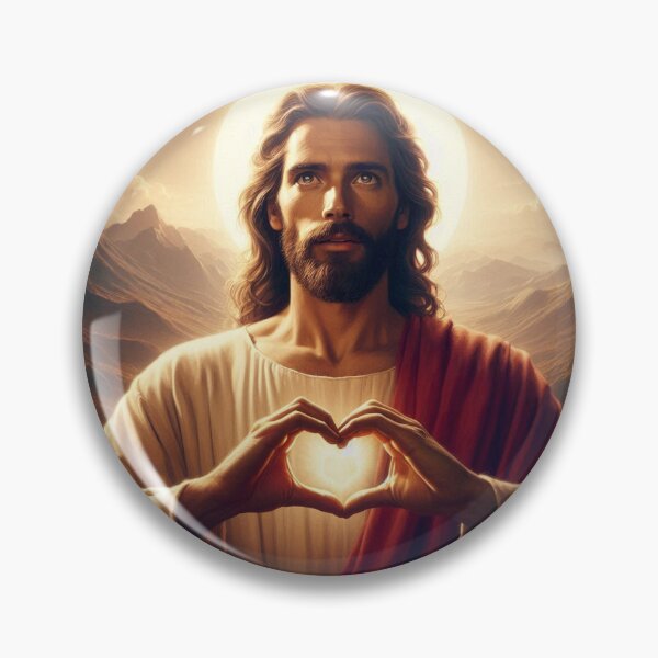 Item preview, Jesus with Heart hands  designed and sold by JesusClub.