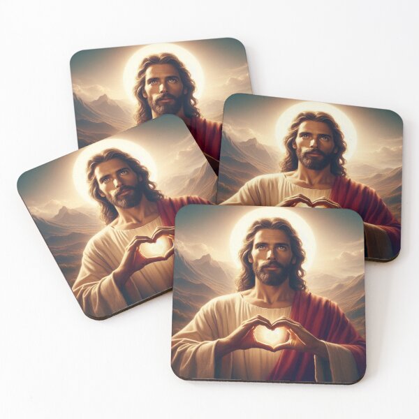 Item preview, Jesus with Heart hands  designed and sold by JesusClub.
