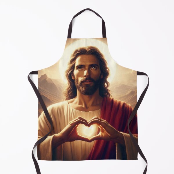 Item preview, Jesus with Heart hands  designed and sold by JesusClub.
