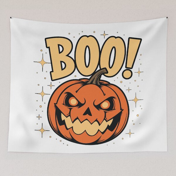 Item preview, Spooky Halloween Illustration: Angry Jack-o-Lantern Scream designed and sold by MindnPixels.