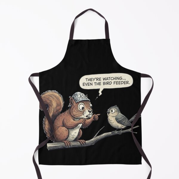 Item preview, Conspiracy Theorist Squirrel Comic | Tinfoil Hat Squirrel Talking to Bird designed and sold by Whisky1111.