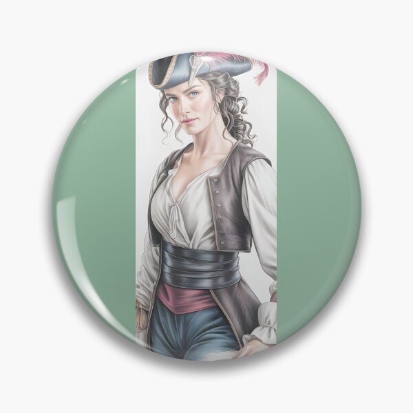 Item preview, Dashing Lady Pirate Portrait By Merch, Limited Edition designed and sold by JERICHOALBERT2.