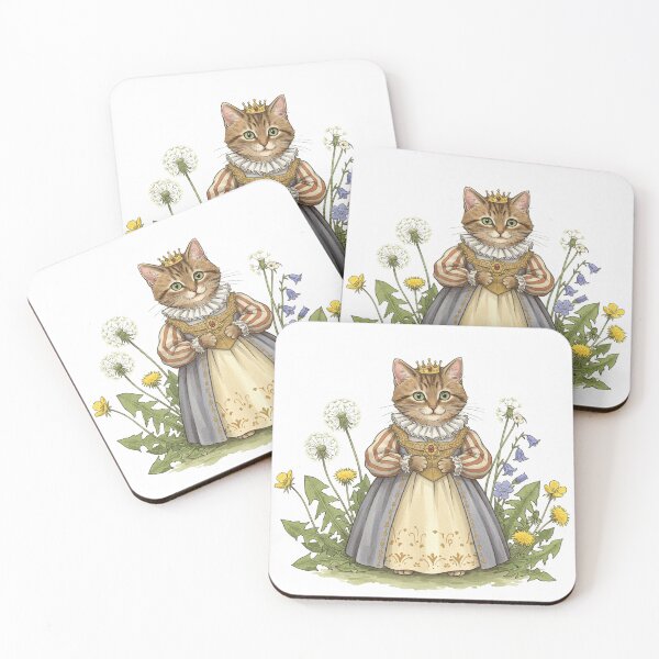 Item preview, Cottagecore Cat in Queen Elizabeth Dress designed and sold by Pasteltone.