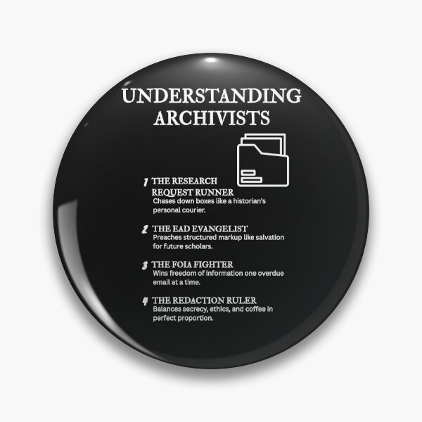 Item preview, Understanding Archivists – For Lovers of Order and Metadata – Black designed and sold by PsyFlow35.
