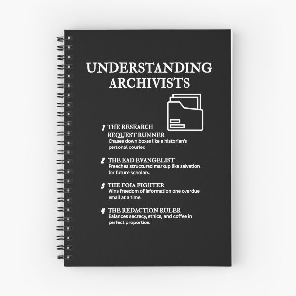 Item preview, Understanding Archivists – For Lovers of Order and Metadata – Black designed and sold by PsyFlow35.