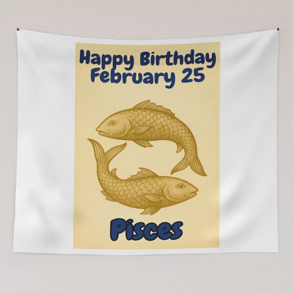 Item preview, Birthday Zodiac Sign – February 25 designed and sold by ariksworld.