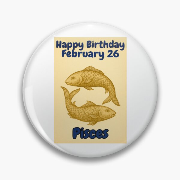 Item preview, Birthday Zodiac Sign – February 26 designed and sold by ariksworld.
