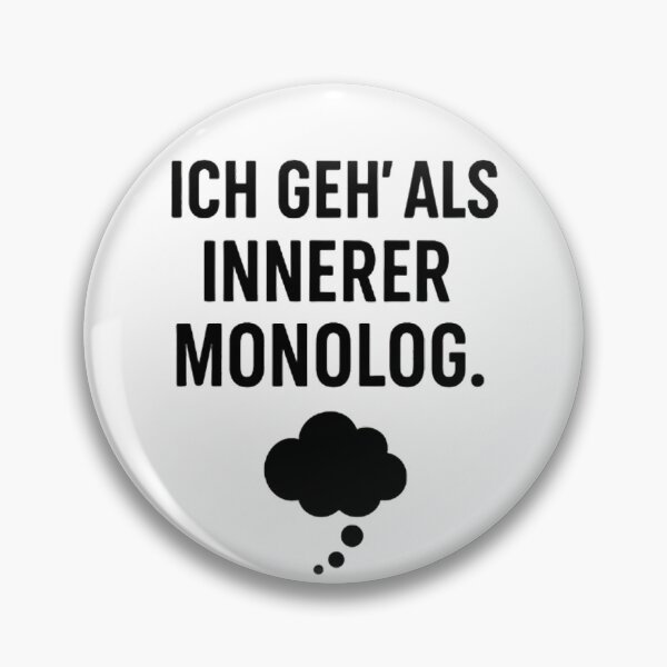 Item preview, Minimalist Quote Design – I go as an inner monologue - Everyday Humor Typography Tee designed and sold by DebuggedDressed.