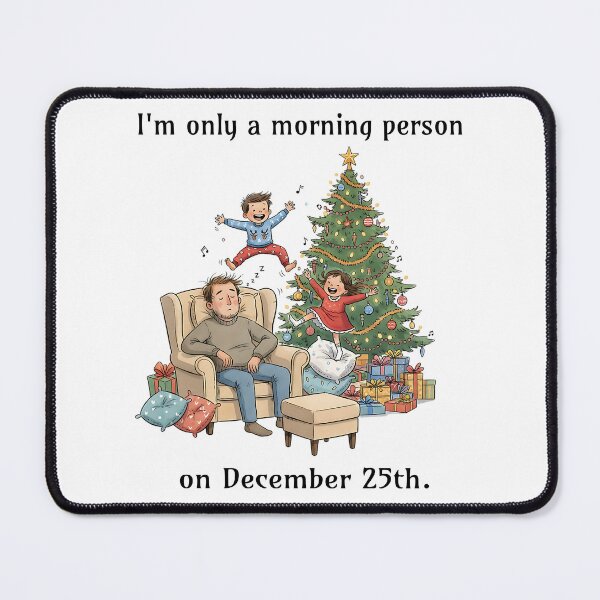 Item preview, I'm only a morning person on December 25th. designed and sold by GraphicTeeHubs.