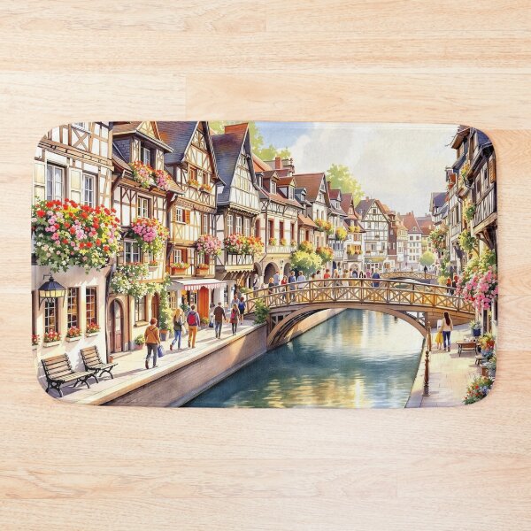 Artikelvorschau, Elsass, Straßburg, Viertel Petite France entworfen und verkauft von jefboutique6150.