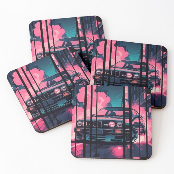 Item preview, B.W the Power of the 3 series drifting with neon smoke, retro 80s 8 designed and sold by Neon G.