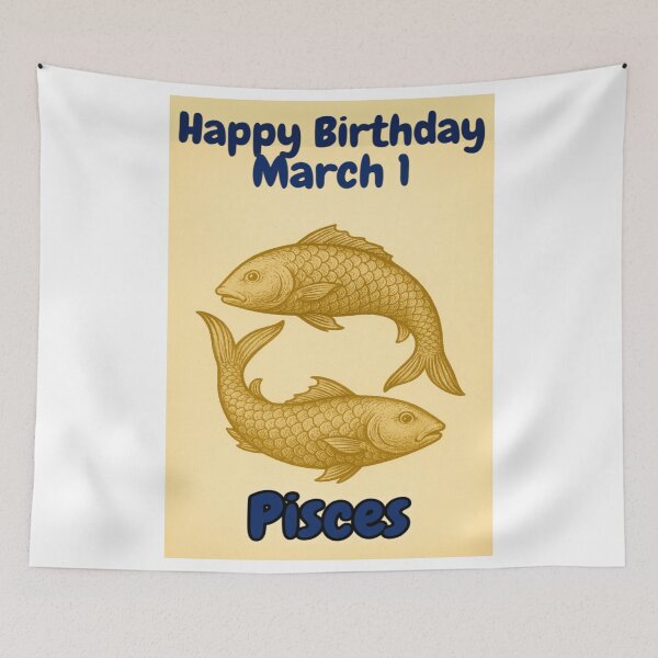Item preview, Birthday Zodiac Sign – March 1 designed and sold by ariksworld.