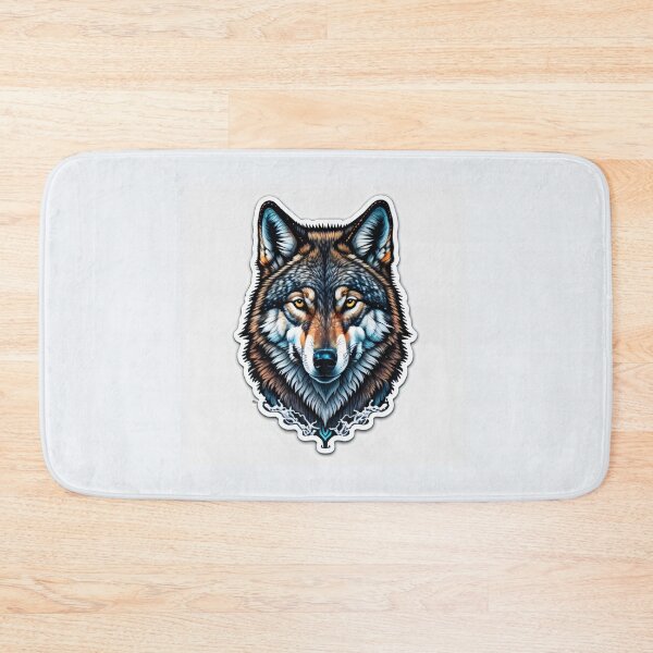 Item preview, wolf head designed and sold by UniqueArtsOnly.