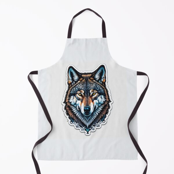 Item preview, wolf head designed and sold by UniqueArtsOnly.