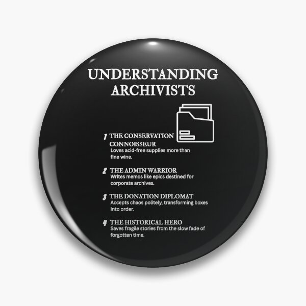 Item preview, Understanding Archivists – Four Funny Definitions Design – Black designed and sold by PsyFlow35.