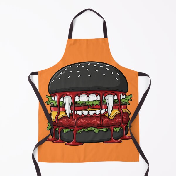 Item preview, Vampire Halloween Burger: Gothic Fangs and Bloody Sauce Food Monster designed and sold by petpuppymania.