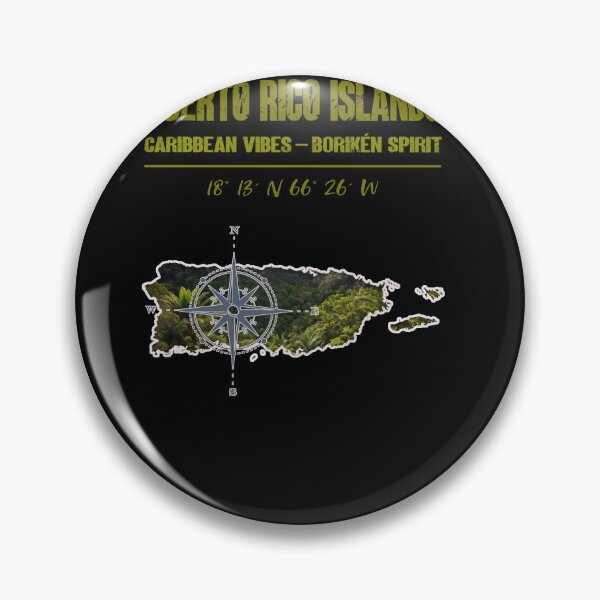 Item preview, Puerto Rico Island Compass Design designed and sold by sbachstroem.