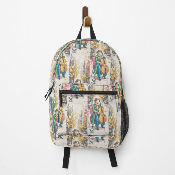 Item preview, Cello Player Autumn Street Art Illustration By Merch, Limited Edition designed and sold by JERICHOALBERT2.