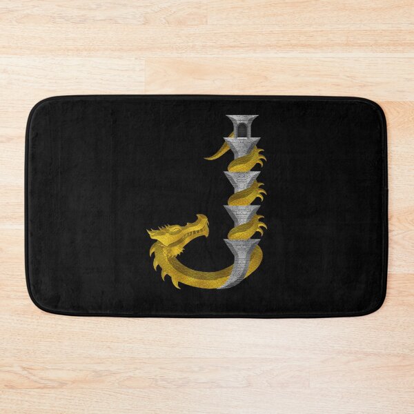 Item preview, Letter  J  of the Dragonfont Initial Capital Monogram (Dragon and Castle) designed and sold by Swabcraft.