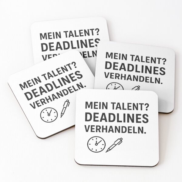 Item preview, Minimalist Funny Quote Design - My talent? Negotiating deadlines. - for Tired Adults designed and sold by DebuggedDressed.