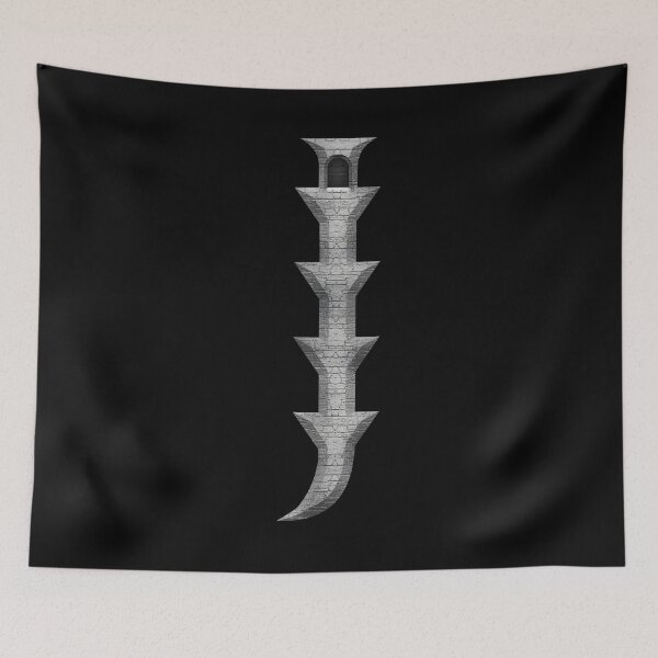 Item preview, Letter  I  of the Dragonfont Initial Capital Monogram (Tower) designed and sold by Swabcraft.