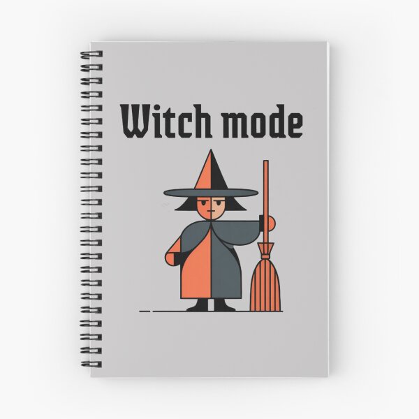 Item preview, Bruja Bauhaus: Ilustración geométrica minimalista de Halloween designed and sold by RDRdesign.