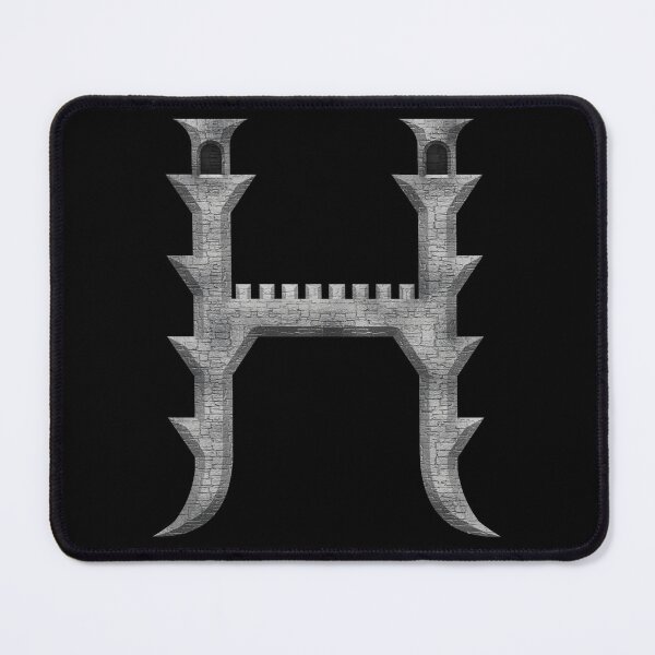Item preview, Letter  H  of the Dragonfont Initial Capital Monogram (Castle) designed and sold by Swabcraft.