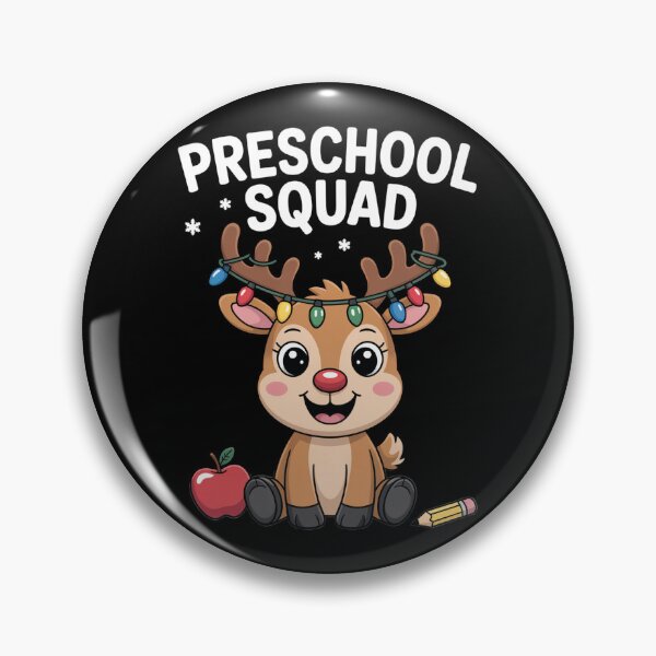 Item preview, Preschool Teacher Christmas Preschool Squad Reindeer Xmas designed and sold by Gogetgiggles.