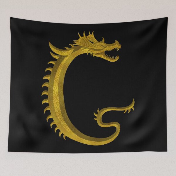 Item preview, Letter  G  of the Dragonfont Initial Capital Monogram (Dragon) designed and sold by Swabcraft.