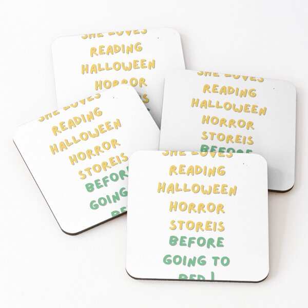 Item preview, She loves reading Halloween horror stories before going to bed designed and sold by Nizarri.
