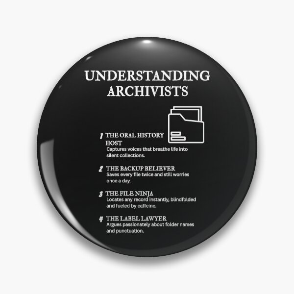 Item preview, Understanding Archivists – Humor for Librarians & Historians – Black designed and sold by PsyFlow35.