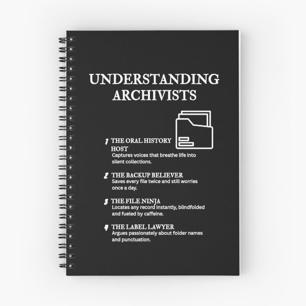 Item preview, Understanding Archivists – Humor for Librarians & Historians – Black designed and sold by PsyFlow35.