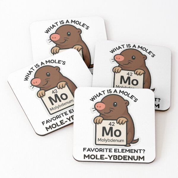 Item preview, Mole-ybdenum Mole Day Chemistry Pun designed and sold by sciencenotes.