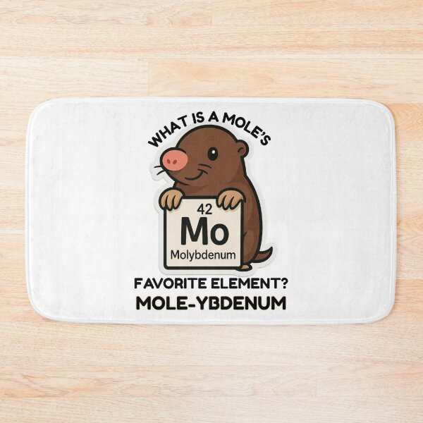 Item preview, Mole-ybdenum Mole Day Chemistry Pun designed and sold by sciencenotes.